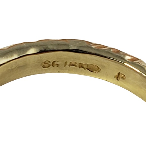 Vintage 18 Karat Yellow Gold Amethyst and Diamond Ring Size 7  JAGi Cert. #13751 - Picture 7 of 10